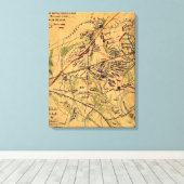 Tweede slag bij Bull Run 3 Canvas Afdruk (Insitu (Houten vloer))