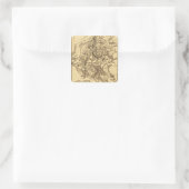 Tweede slag bij Bull Run 3 Vierkante Sticker (Tas)