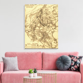 Tweede slag bij Bull Run 5 Canvas Afdruk (Insitu (Woonkamer))