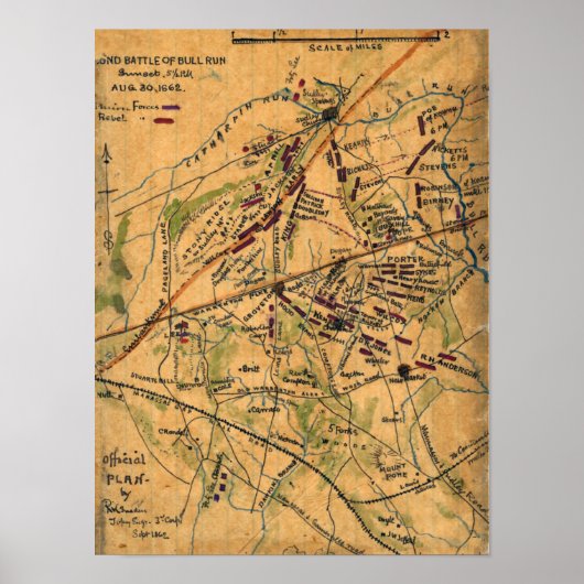 Tweede slag bij Bull Run 5 Poster (Voorkant)