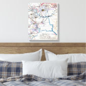 Tweede slag bij Bull Run 6 Canvas Afdruk (Insitu (Slaapkamer))