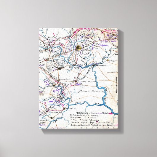 Tweede slag bij Bull Run 6 Canvas Afdruk (Voorkant)