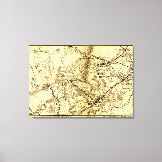 Tweede slag bij Bull Run 7 Canvas Afdruk (Voorkant)