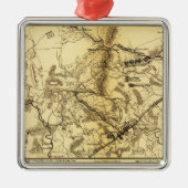 Tweede slag bij Bull Run 7 Metalen Ornament (Voorkant)