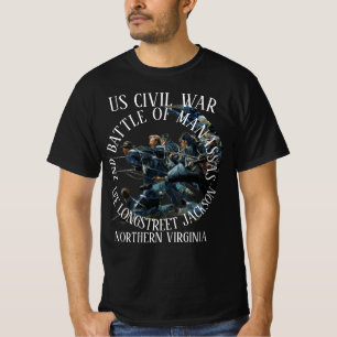 TWEEDE SLAG BIJ MANASSAS AMERIKAANSE BURGEROORLOG T-SHIRT