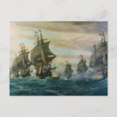 Tweede slag op de Virginia Capes Briefkaart (Voorkant)