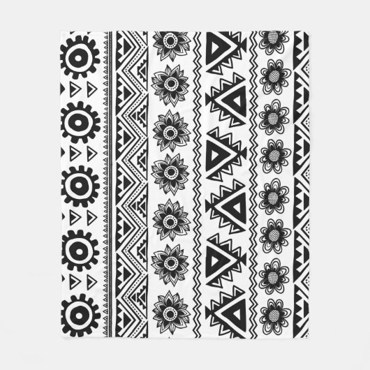 Tweede stam etnische, naadloze patroon. fleece deken (Voorkant)