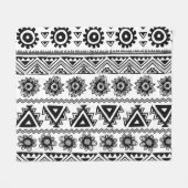 Tweede stam etnische, naadloze patroon. fleece deken (Voorkant (Horizontaal))