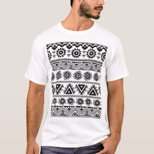 Tweede stam etnische, naadloze patroon. t-shirt