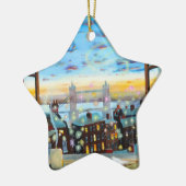 Tweede ster rechts. Peter Pan inspireerde kunst Keramisch Ornament (Links)