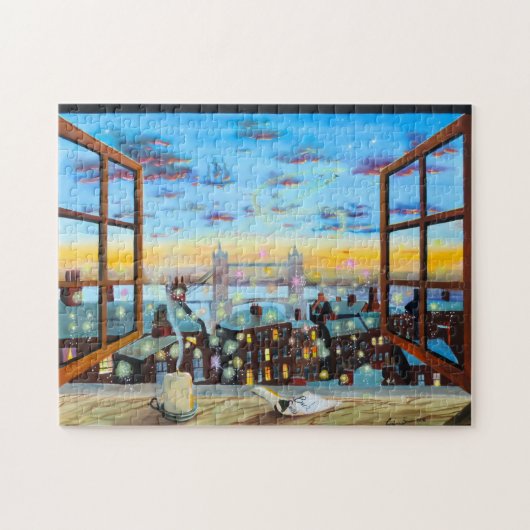 Tweede ster rechts. Peter Pan inspireerde kunst Legpuzzel (Horizontaal)