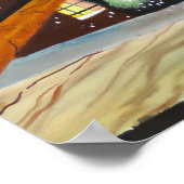 Tweede ster rechts. Peter Pan inspireerde kunst Poster (Hoek)