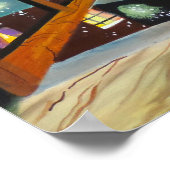 Tweede ster rechts. Peter Pan inspireerde kunst Poster (Hoek)