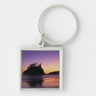 Tweede strand bij schemering, Olympic NP, WA, USA Sleutelhanger