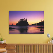 Tweede strand bij Twilight, Olympic NP, WA, Vereni Canvas Afdruk (Insitu (Woonkamer))
