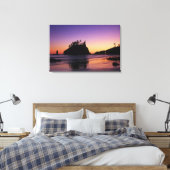 Tweede strand bij Twilight, Olympic NP, WA, Vereni Canvas Afdruk (Insitu (Slaapkamer))