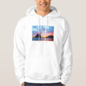 Tweede strand bij zonsondergang, Washington Hoodie (Voorkant)
