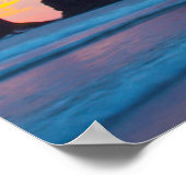 Tweede strand bij zonsondergang, Washington Poster (Hoek)