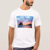 Tweede strand bij zonsondergang, Washington T-shirt (Voorkant)