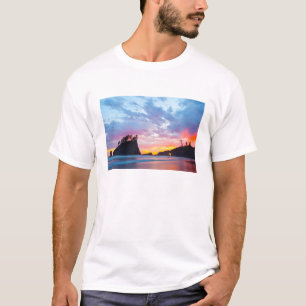 Tweede strand bij zonsondergang, Washington T-shirt