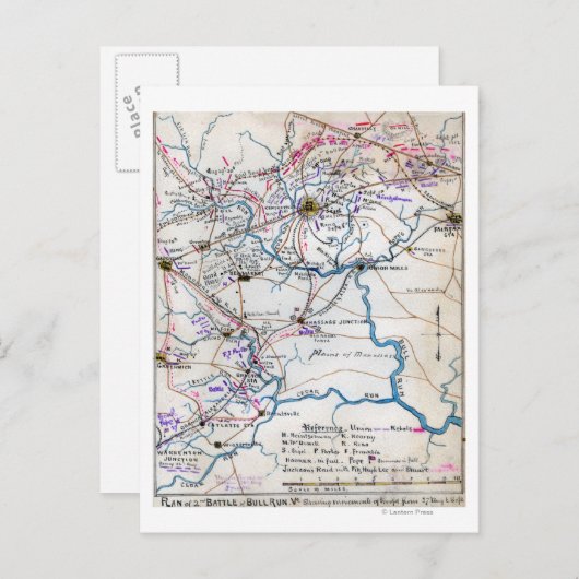 Tweede strijd tegen Bull Run 4 Briefkaart (Voorkant / Achterkant)