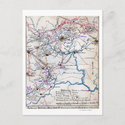 Tweede strijd tegen Bull Run 4 Briefkaart (Voorkant)