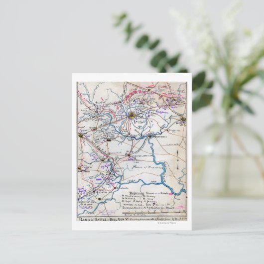 Tweede strijd tegen Bull Run 4 Briefkaart (Staand voorkant)