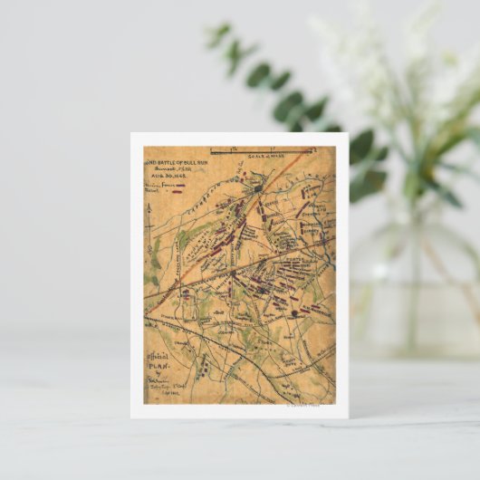 Tweede strijd tegen Bull Run Briefkaart (Staand voorkant)