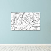 Tweede strijd tegen Bull Run Canvas Afdruk (Insitu (Houten vloer))
