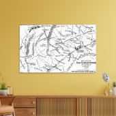 Tweede strijd tegen Bull Run Canvas Afdruk (Insitu (Woonkamer))