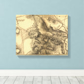 Tweede strijd tegen Bull Run Canvas Afdruk (Insitu (Houten vloer))
