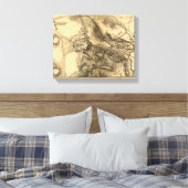 Tweede strijd tegen Bull Run Canvas Afdruk (Insitu (Slaapkamer))