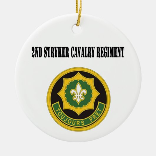 Tweede Stryker Cavalry Regiment Ornament (Voorkant)