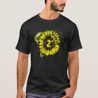 Tweede team van de tweede klas van de tweede zonne t-shirt