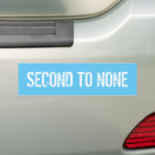 TWEEDE TOT GEEN BUMPERSTICKER (Op auto)
