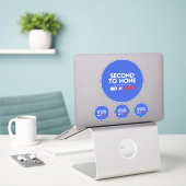 TWEEDE TOT GEEN STICKER (Laptop op bureau)