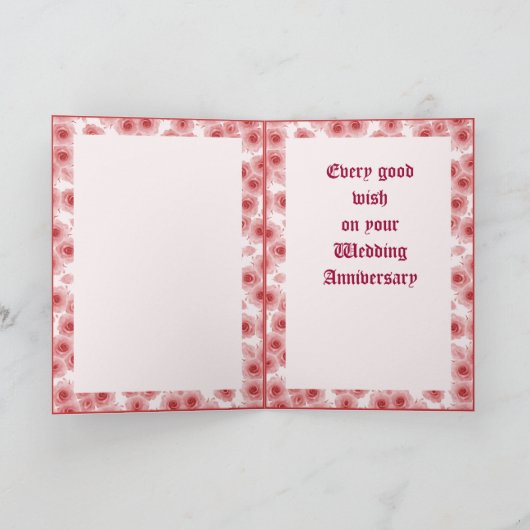 Tweede trouwdag - Katoen Kaart (Binnen)