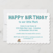 Tweede uitnodiging van Little Boo Beer (Achterkant)