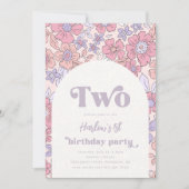 Tweede uitnodiging voor bloem | Wilde bloem (Voorkant)