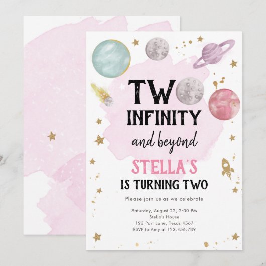 Tweede uitnodiging voor buitenruimtevaartuig (Voorkant / Achterkant)