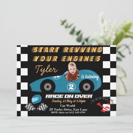 Tweede uitnodiging voor de lancering van de bus (Staand voorkant)