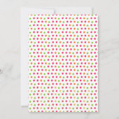 Tweede uitnodiging voor de viering van meisjes (Achterkant)