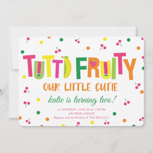 Tweede uitnodiging voor tweeti-feesten (Voorkant)