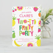 Tweede uitnodiging voor tweeti-feesten (Staand voorkant)