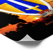 Tweede veldmacht Vietnam Nam War Patch Poster (Hoek)