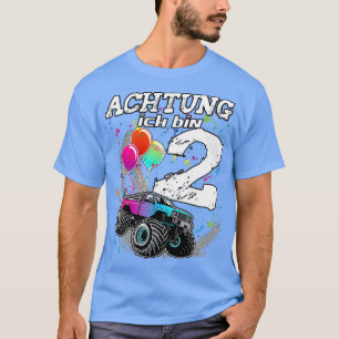 tweede verjaardag 2 jaar monster vrachtwagen cadea t-shirt