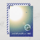 Tweede verjaardag baan rond de zon briefkaart (Voorkant / Achterkant)