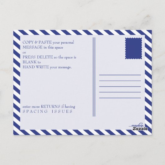 Tweede verjaardag baan rond de zon briefkaart (Achterkant)