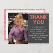 Tweede verjaardag Bedankt voor je creditcard (Voorkant / Achterkant)