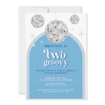 Tweede verjaardag Blue Navy Retro Disco Arch